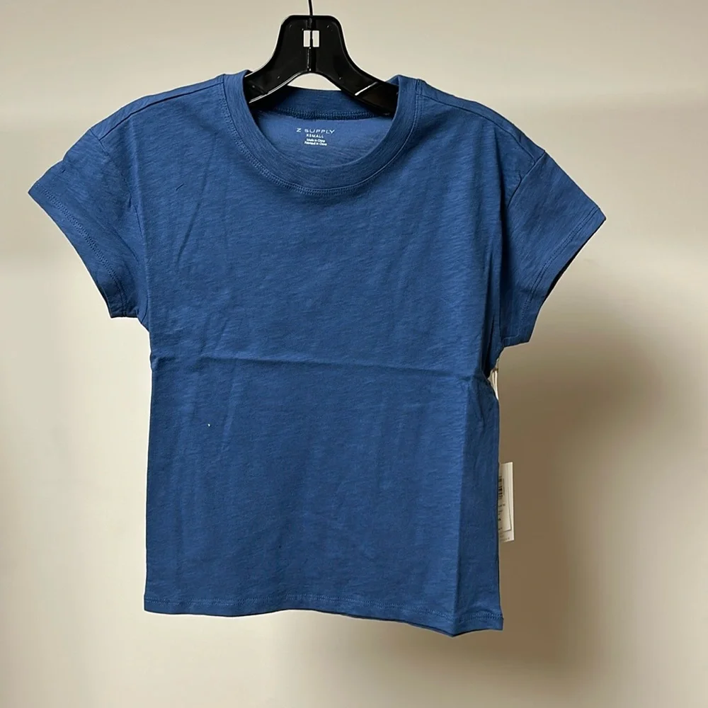 Z supply modern slub short sleeve tee true navy - Picture 1 of 3
